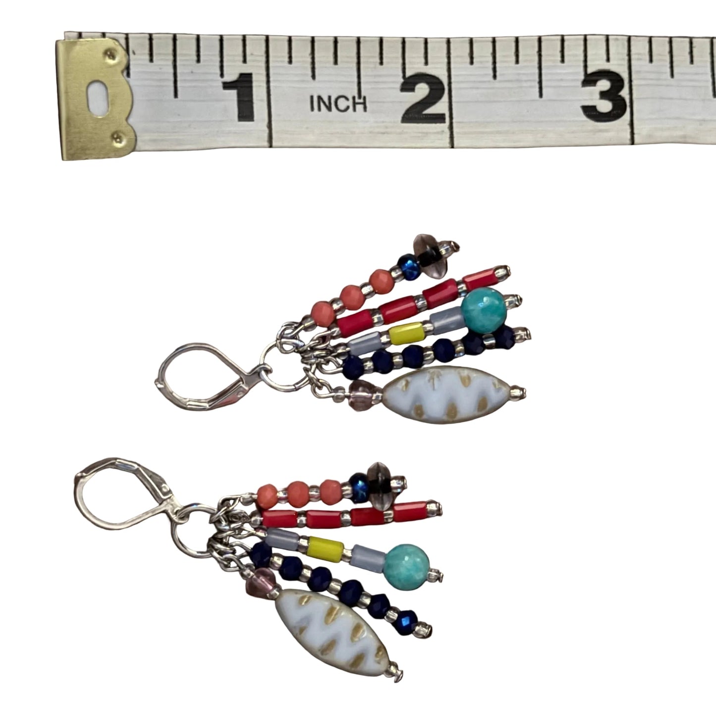 Blue Tassel Earrings