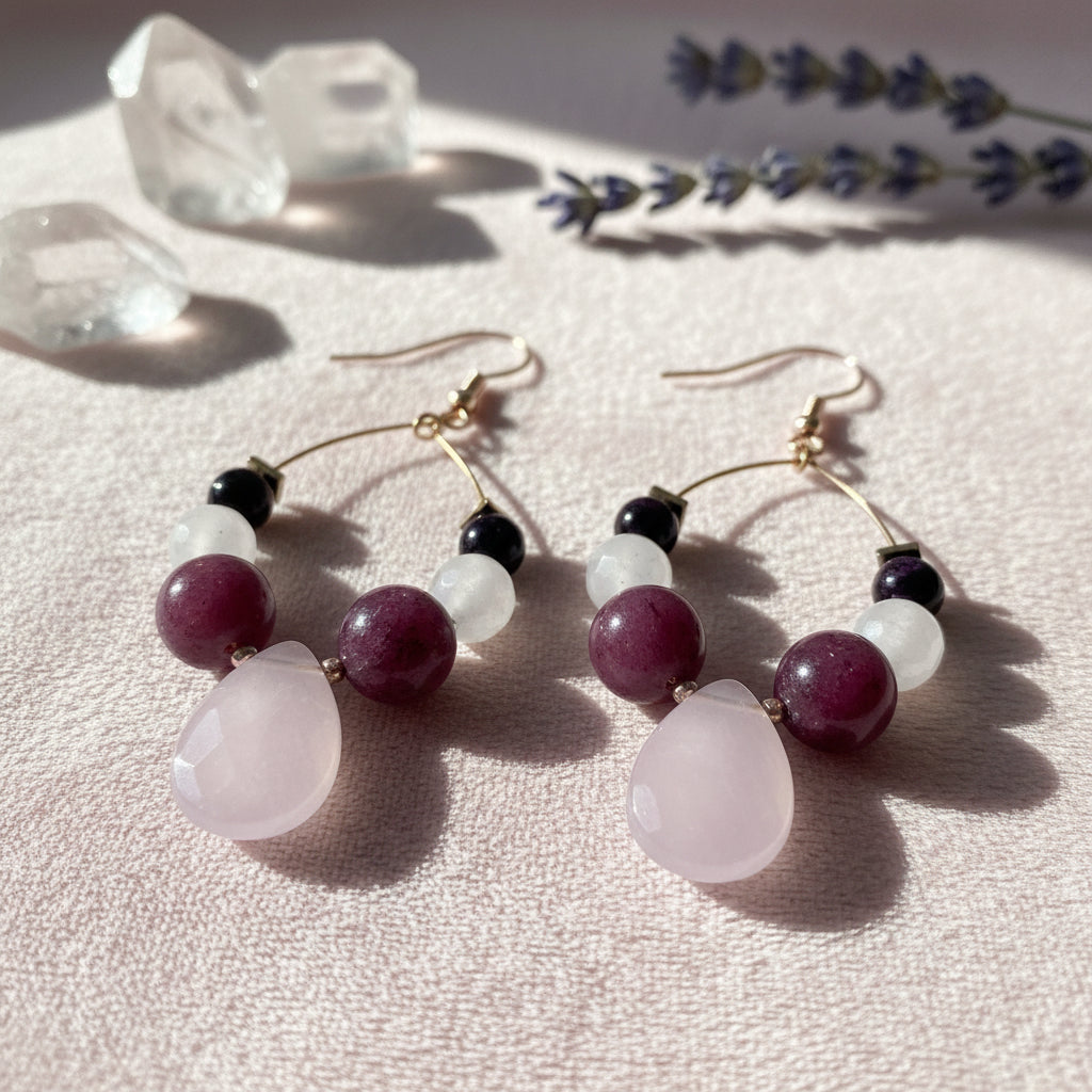 Pink Drop Earrings