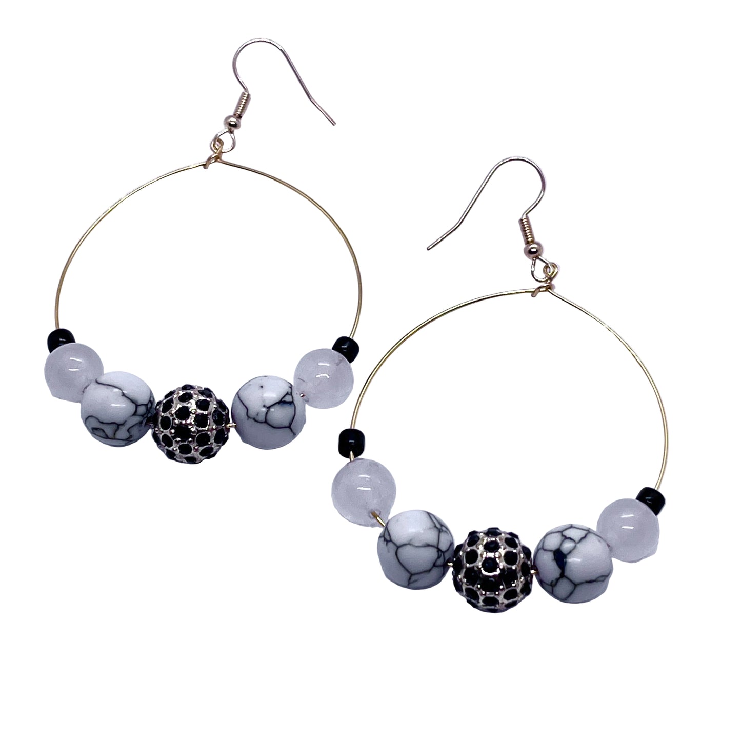 White Knight Earrings