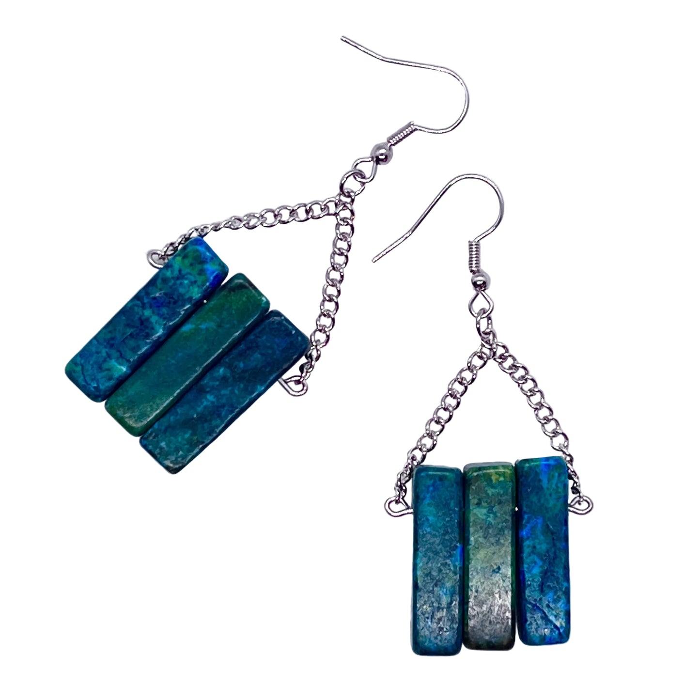 Teal Steele Earrings
