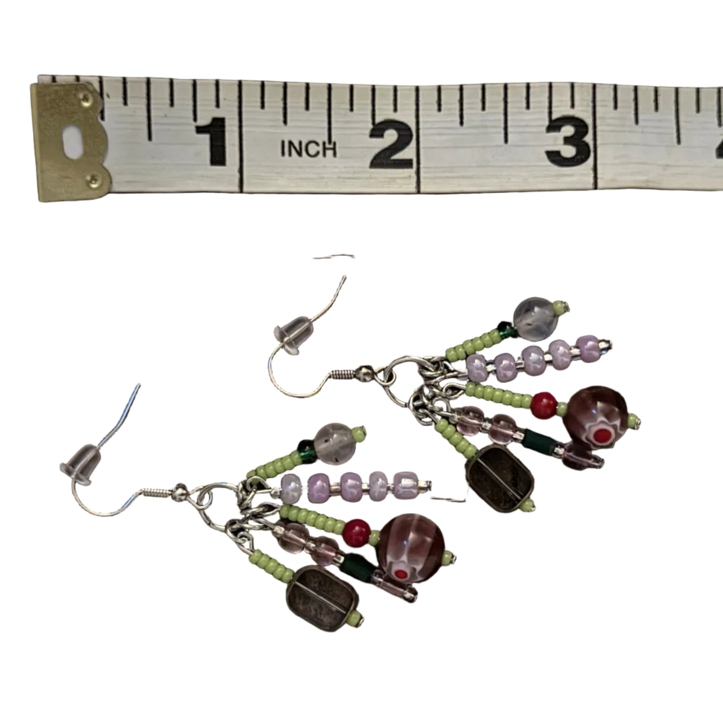 Purple Tassel Earrings