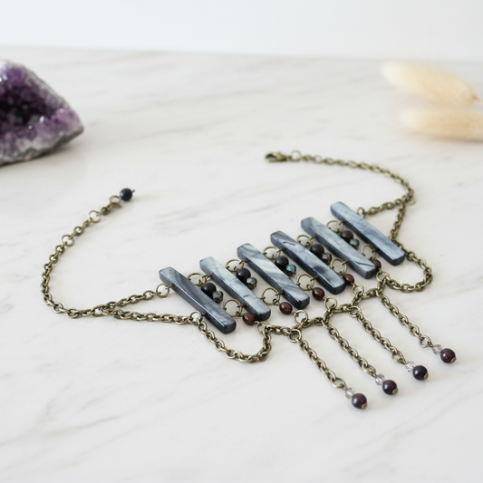 Brass Statement Choker Necklace