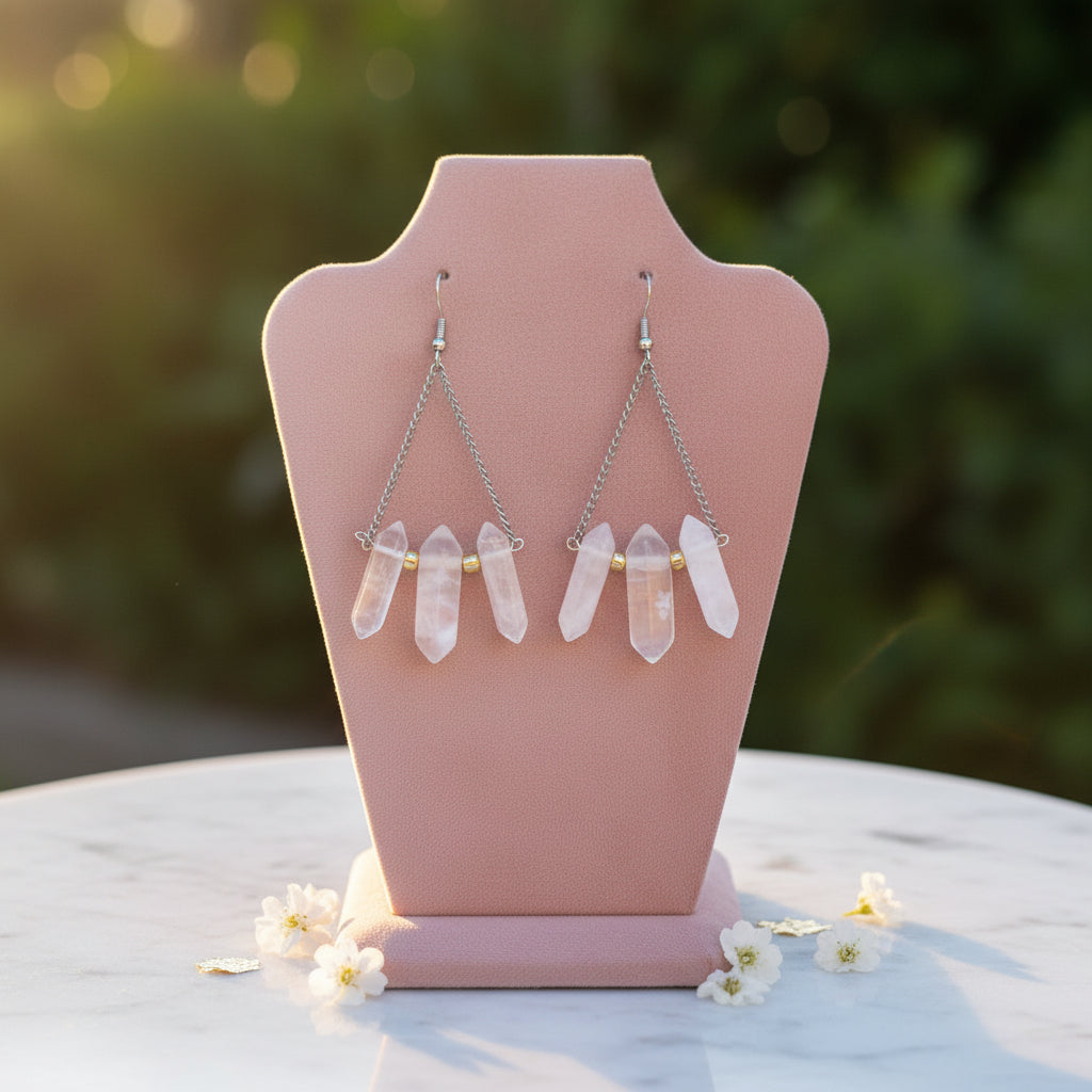 Crystal Point Earrings