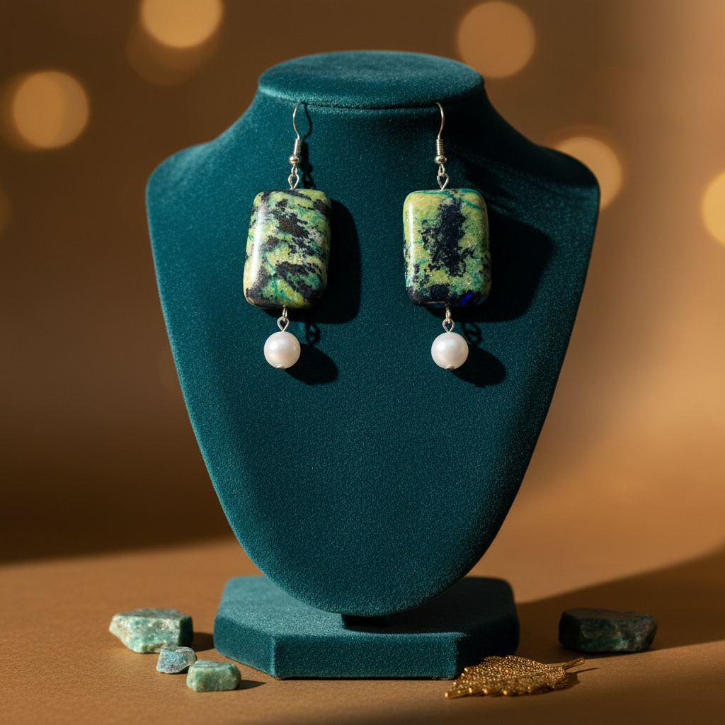 Serpentine Square Earrings
