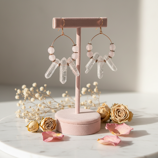 Clear Quartz Earrings