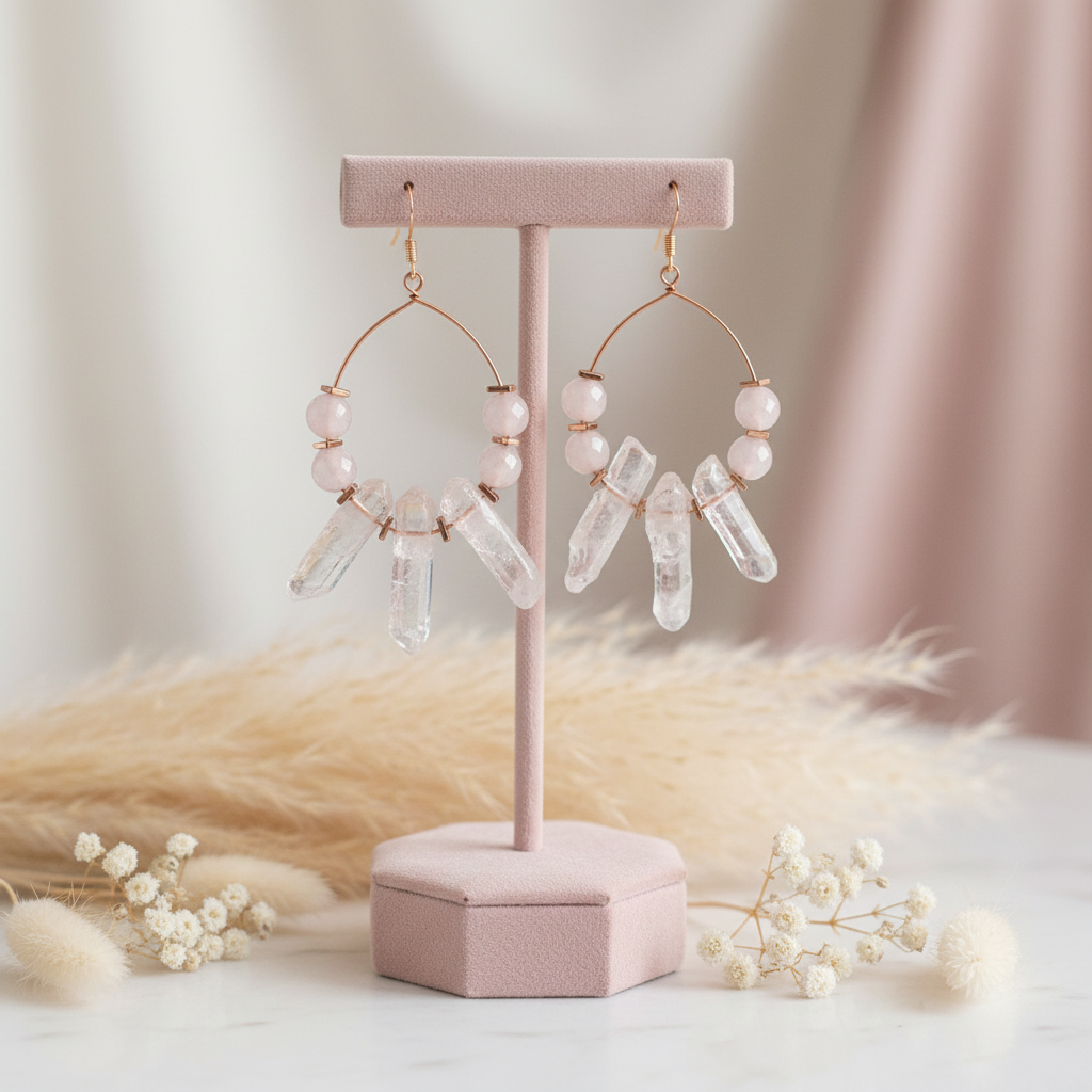 Clear Quartz Earrings