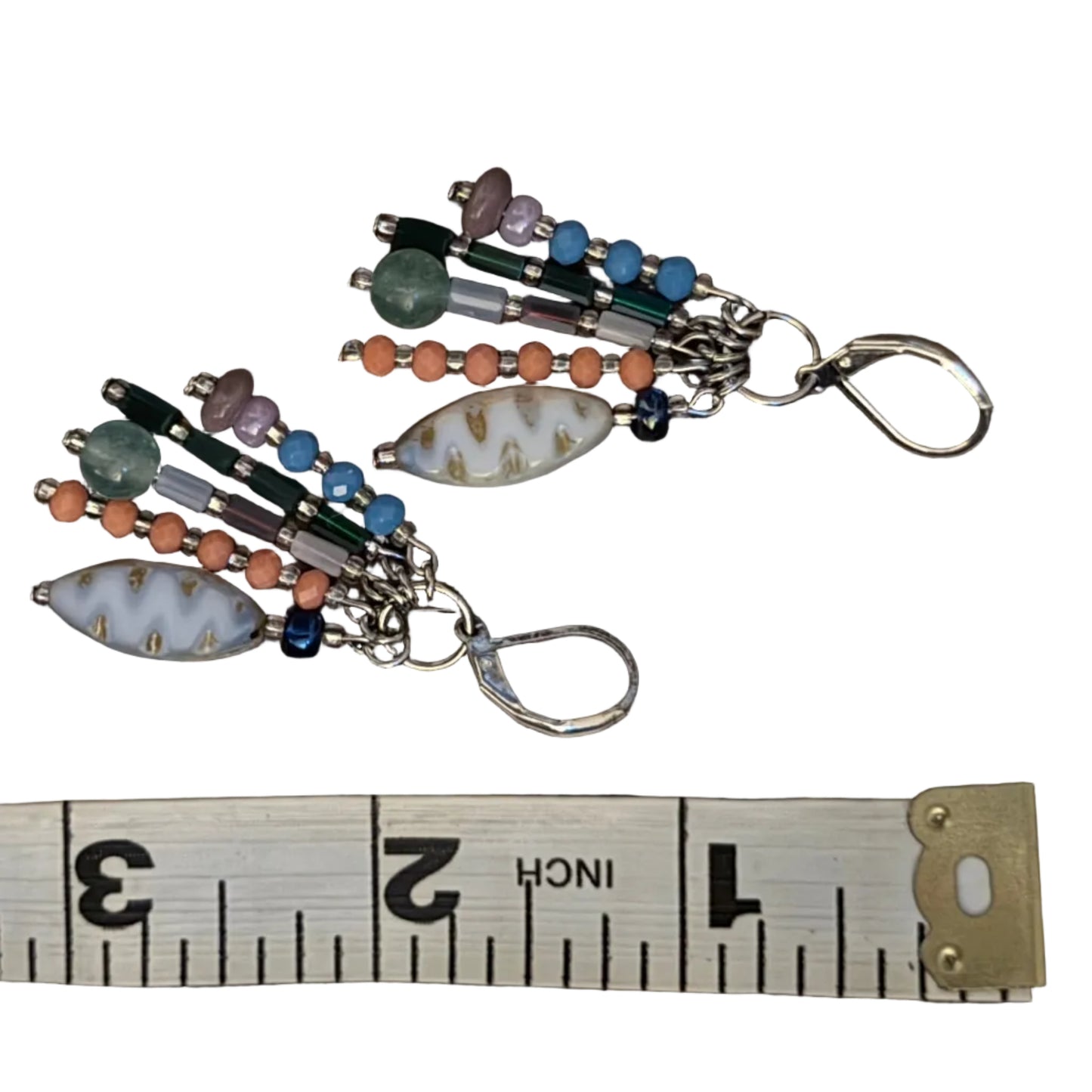 Peach Tassel Earrings