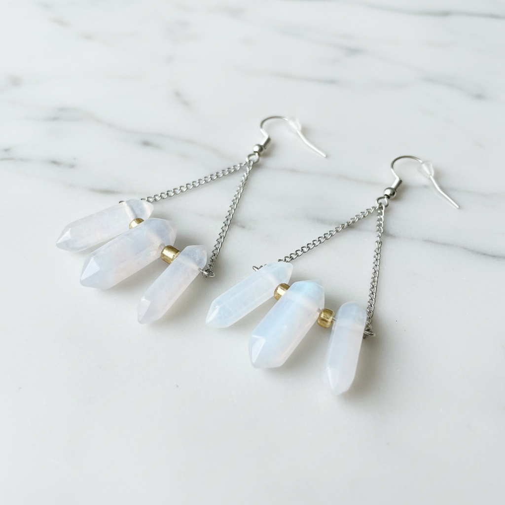 Crystal Point Earrings