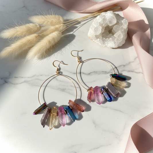 Crystal Hoop Earrings