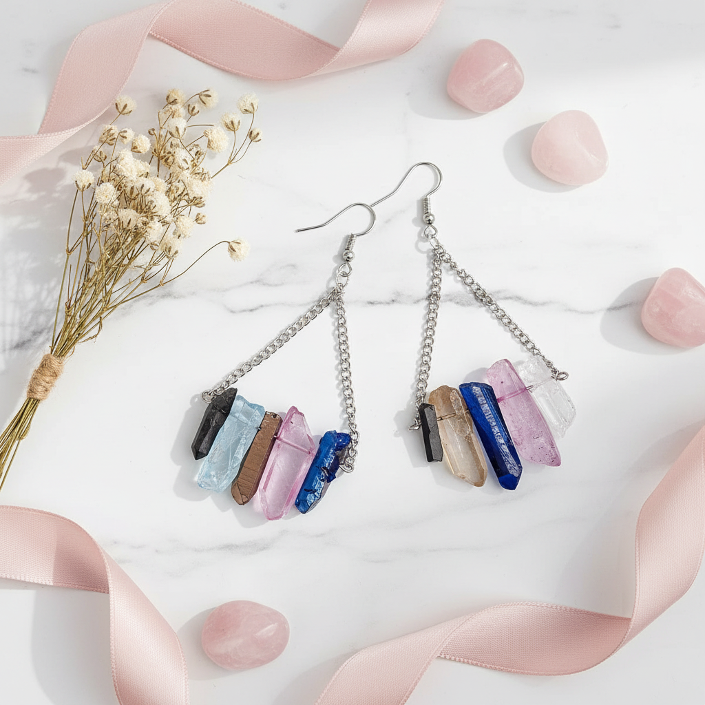 Crystal Dangle 2 Earrings