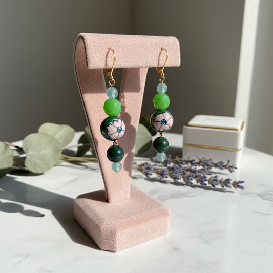 Painted China Earrings