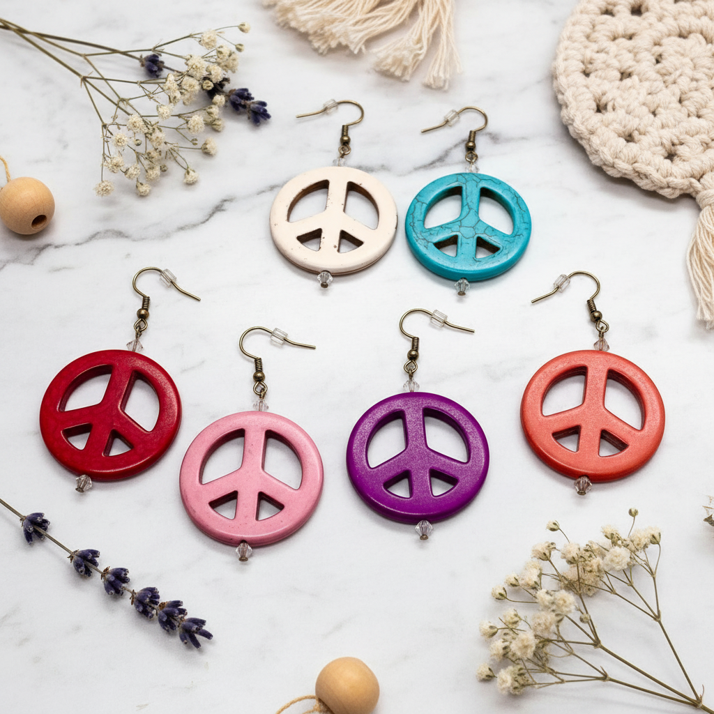 Make Love, Not War Earrings