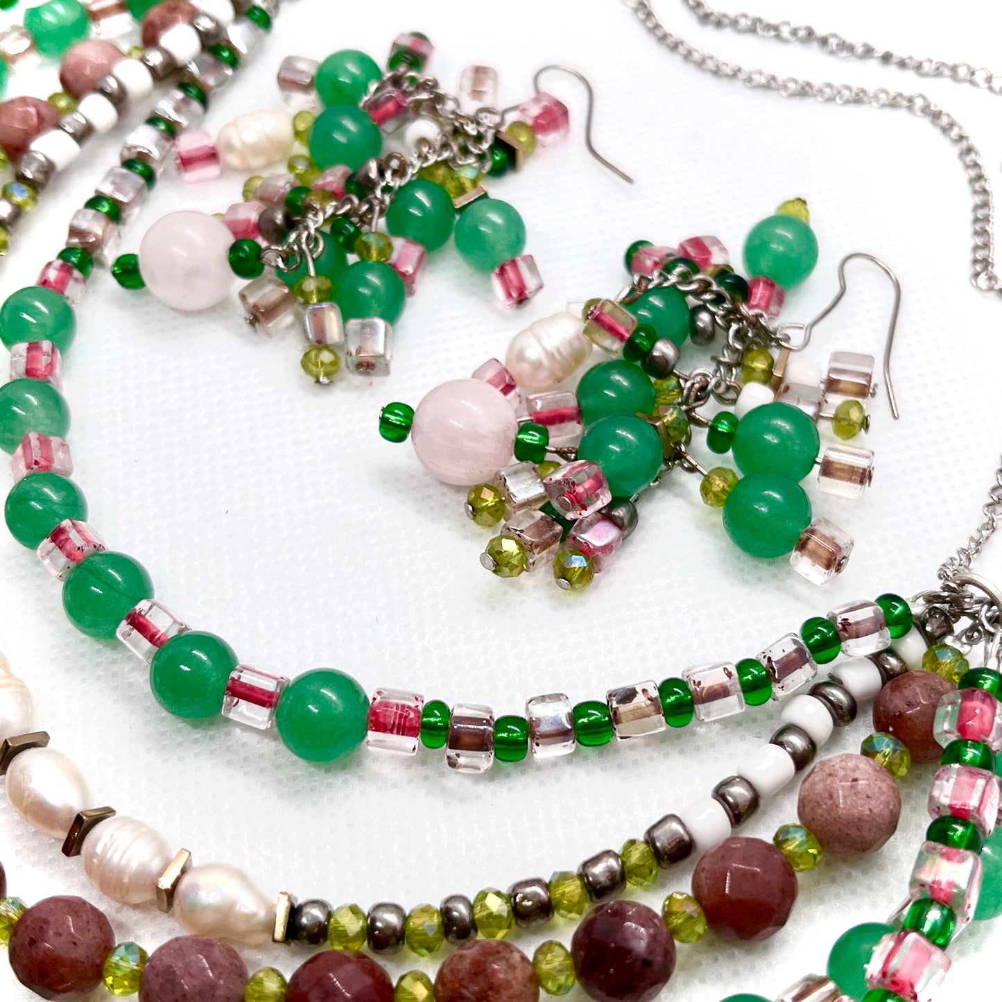 Bunch O’ Beads Necklace and Earrings Set
